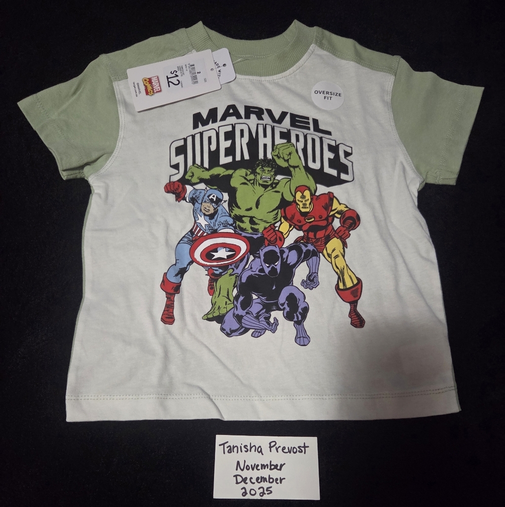 Marvel Kids Tee Size 2
